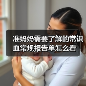 准妈妈需要了解的常识血常规报告单怎么看（图1）
